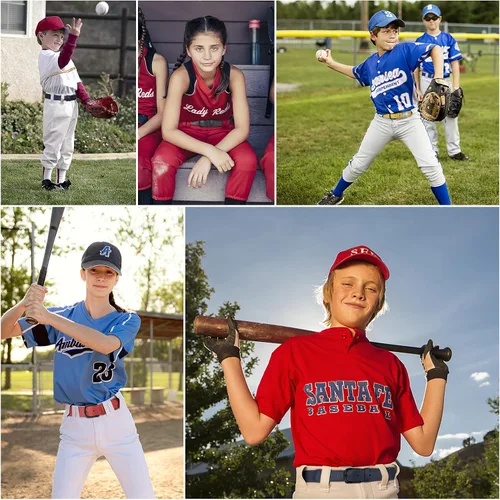 Miniatura 5 de AWAYTR Cinturón de béisbol para adultos y jóvenes, cinturones elásticos ajustables para sóftbol para niños y niñas