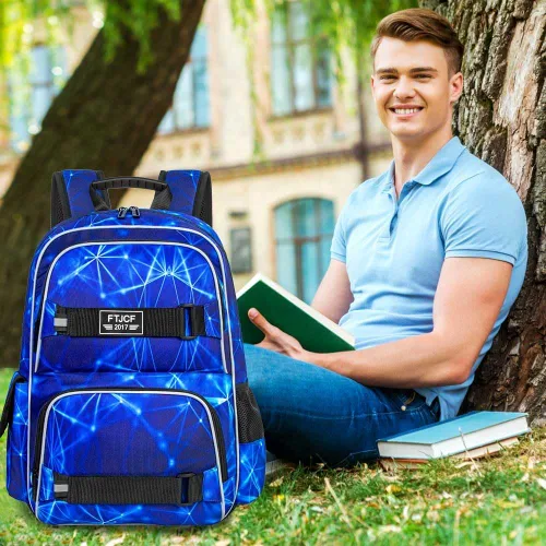 Miniatura 54 de Mochila para laptop, 16 pulgadas, bolsa escolar y bolsa de almuerzo, mochilas resistentes al agua para adolescentes, niñas, mujeres, estudiantes