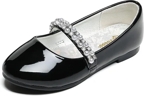 Zapatos de vestir para niñas pequeñas, zapatos de flores, zapatos de princesa, boda, fiesta, zapatos planos para niñas pequeñas y grandes