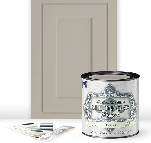 Miniatura 11 de Pintura TODO EN UNO, Abbey (gris cálido), Muestra de 8oz - Pintura duradera para gabinetes y muebles. Imprimación y capa superior incorporadas,