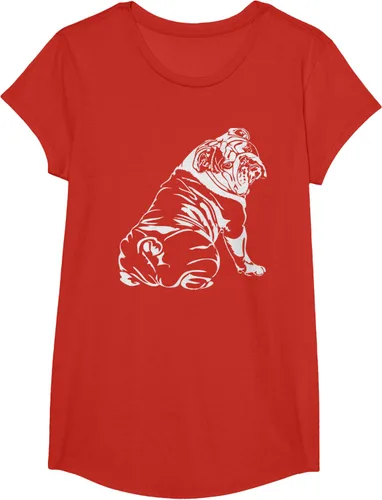 Miniatura 42 de Gracioso Bulldog Inglés playera perro Hund playera regalo, Azul (Heather blue)