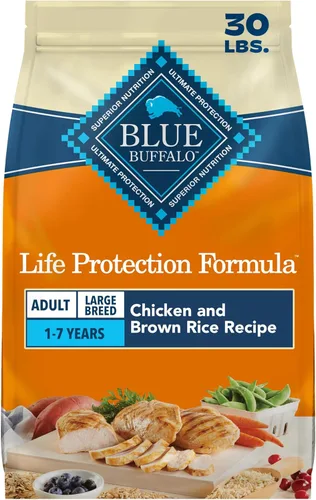 Blue Buffalo Life Protection Formula - Alimento seco para perros adultos de raza grande, promueve la salud de las articulaciones y los músculos