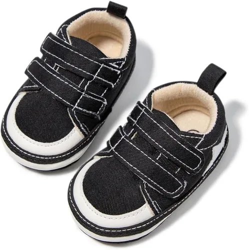 Miniatura 2 de Unsex - Tenis de lona para bebés y niñas, para recién nacidos, antideslizantes, suela suave, para cuna, estilo casual