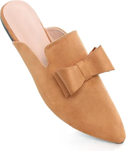 Miniatura 6 de Dear Time Mocasines para mujer, puntera cerrada, cómodos, sin espalda, mocasines elegantes, zapatos planos para mujer