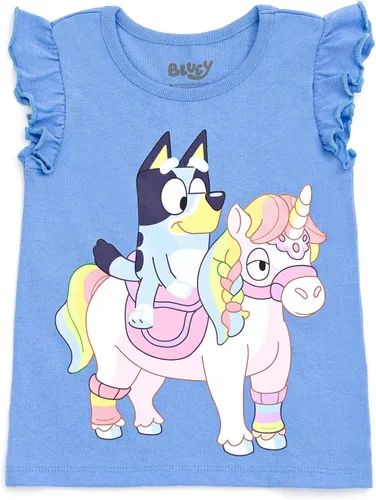 Miniatura 3 de Bluey Paquete de 4 camisetas para niñas de niños pequeños a niños pequeños