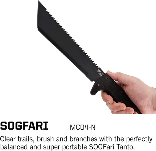 Miniatura 6 de SOG fari 10 in. Machete, Kraton, Tanto Plain