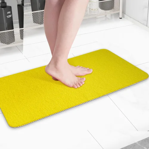 Miniatura 14 de Hargiis - Tapete antideslizante de secado rápido para bañera, piso, baño, ducha, cocina, hogar, hotel (color blanco, 24 x 24 pulgadas)