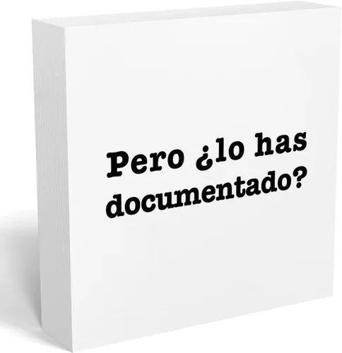 Miniatura 18 de mmiishe Letrero decorativo de madera con texto en inglés «But Did You Document It» para oficina, caja de madera para oficina, letrero cuadrado Negro