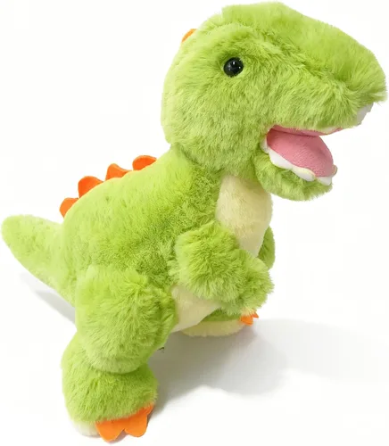 Miniatura 2 de Lindos animales de peluche de dinosaurio, juguetes de peluche de tiranosaurio de 9.8 pulgadas, peluches de dinosaurio, bonitos regalos de cumpleaños