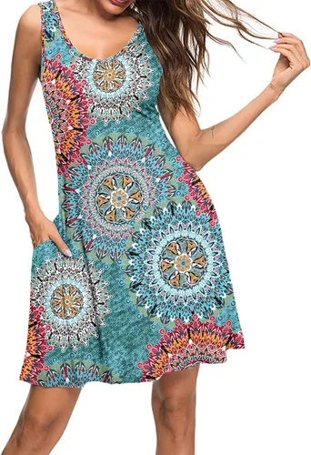 Miniatura 3 de MISFAY - Vestido casual de verano para mujer, salida de baño tipo camiseta