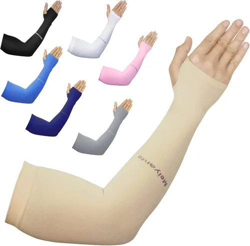 Mangas de brazo para hombres y mujeres de trabajo, 1 par de protección solar UV UPF manga larga tatuaje cubre mangas para cubrir las mangas de los