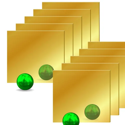 Miniatura 8 de 4 hojas acrílicas doradas espejadas – Hojas de espejo dorado de 12 x 12 pulgadas, hoja de acrílico fundido de 1/8 para borde pulido con láser