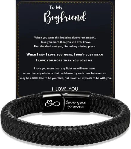 Miniatura 16 de Regalos para el día del padre, regalos de graduación para hombres, pulsera de cuero para hombre, relleno de calcetines para adolescentes, regalos
