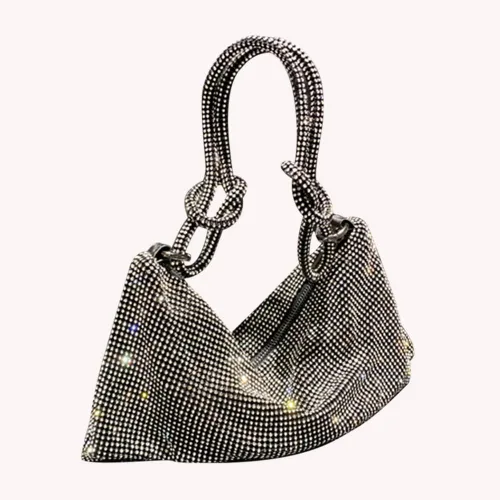 Miniatura 9 de Bolso de mano con diamantes de imitación bolso de noche brillante para mujer bolso de noche bajo las axilas bolsas de hombro para cena fiesta boda