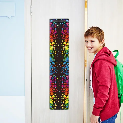 Miniatura 7 de YLOLUL 2 piezas de cortinas opacas para puertas de aula, cortinas opacas para puertas de cristal, oscurecimiento de puertas para decoración