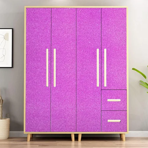 Miniatura 7 de Papel tapiz de purpurina morada, papel tapiz autoadhesivo para gabinete, envoltura de regalos, decorativo, extraíble, de 17.7 x 393.7 pulgadas