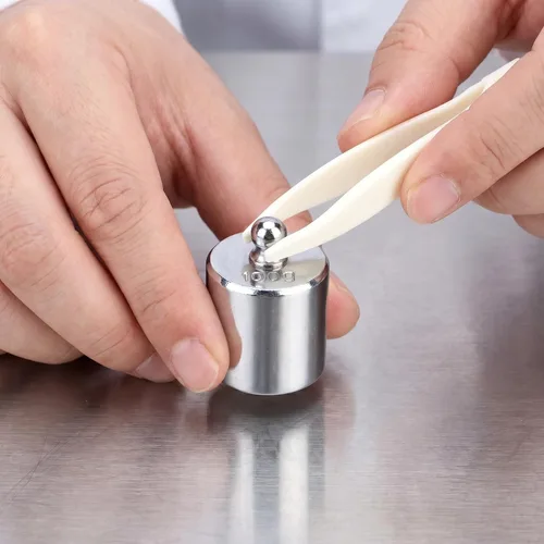 Miniatura 5 de Bekith Juego de 17 pesas de precisión, 10 mg-3.53 oz, juego de pesas de calibración de acero de precisión con pinzas para balanza digital, báscula
