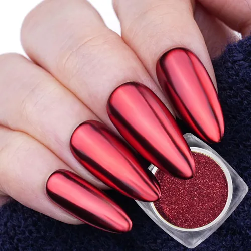 Miniatura 7 de Pretty Diva Polvo de uñas cromado dorado, polvo cromado dorado para uñas, polvo cromado para uñas, polvos cromados para esmalte de gel, polvo