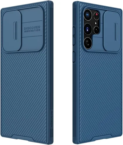 Miniatura 19 de Mangix Funda para Samsung Galaxy S22 Ultra con cubierta para cámara, delgada funda protectora de policarbonato delgado a prueba de golpes con Negro