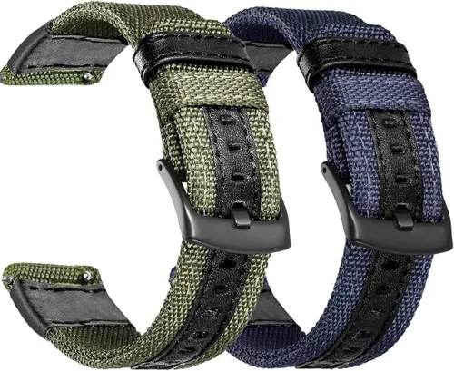 Miniatura 7 de Compatible con Samsung Galaxy Watch 1.811 in Band 2019/Galaxy Watch 3 1.772 in/Gear S3 Frontier Classic, correa deportiva de repuesto de nailon