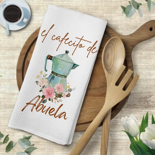 Miniatura 6 de Voatok Abuela Gifts - Toallas de cocina de café, regalos de Abuela para Navidad, cumpleaños de parte de nietos, toallas de mano para el mejor regalo