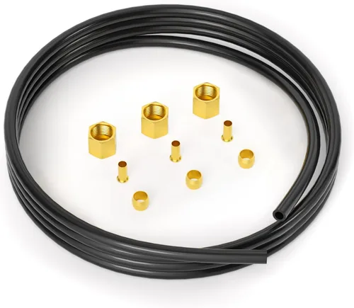Miniatura 17 de GASHER Kit de tubo descargador de compresor de aire de 15 pulgadas, contiene casquillos de manga de 1/2 pulgada, inserto de compresión y tuerca