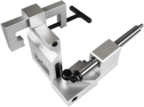 Miniatura 5 de Jeremywell Herramienta profesional industrial de punzón y prensa de muesca de tubos, hecho en aluminio, resistente, para ángulo de 0-50 grados