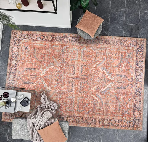 Miniatura 312 de GLN Rugs Traditional Collection - Alfombra de felpilla lavable a máquina, tradicional lavable, antideslizante, alfombra de felpilla de pelo corto