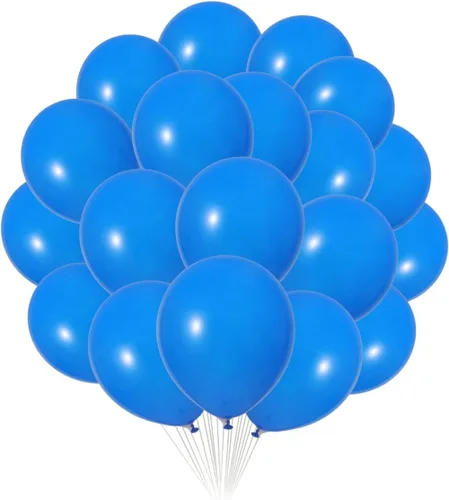 Miniatura 20 de Paquete de 90 globos azul marino de 18 pulgadas, globos grandes azul real para decoraciones de fiestas y eventos