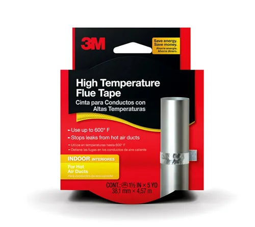 3M Cinta de combustión de alta temperatura, cinta de sellado de alto calor de hasta 600 grados, rollo de 1.5 pies x 15 pulgadas, detiene fugas de