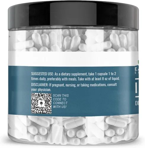 Miniatura 2 de Earthborn Elements Irish Sea Moss 200 cápsulas, puro y sin diluir, sin aditivos