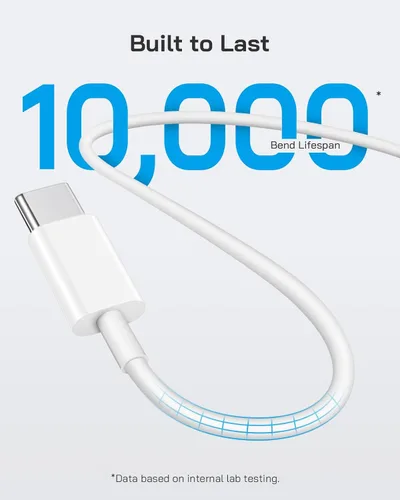 Miniatura 4 de CXX Cargador rápido para iPhone 17/16/15 [paquete de 3] Cargador de pared USB C de 20 W con cable C a C de 6 pies compatible con iPhone 17/16/15