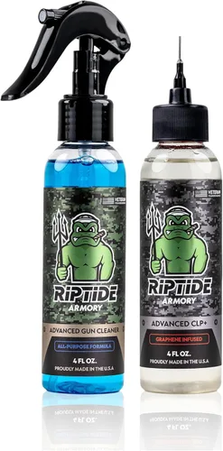 Riptide Armory Advanced Gun Cleaner & CLP+ Kit - Limpia, lubrica, protege la fórmula específica de larga duración - Tecnología Nano Coat - Propiedad