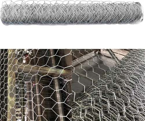 Miniatura 4 de Malla hexagonal galvanizada para aves de corral para proyectos de manualidades y jardinería, valla de malla metálica/alambre de pollo