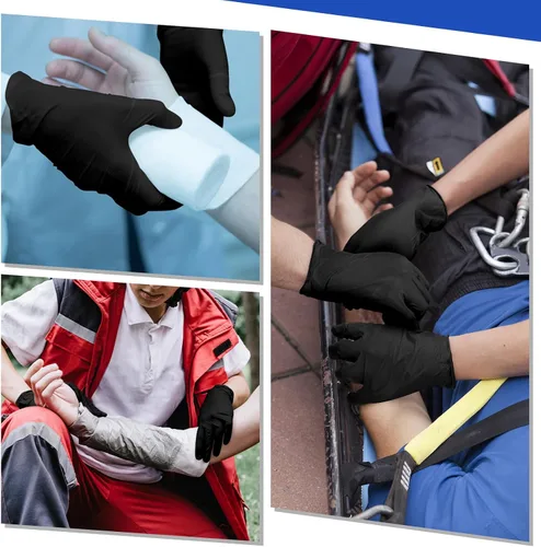 Miniatura 5 de Chicingyou 30 pares de guantes de emergencia desechables empaquetados individualmente, guantes de viaje para trauma, guantes esenciales de nitrilo