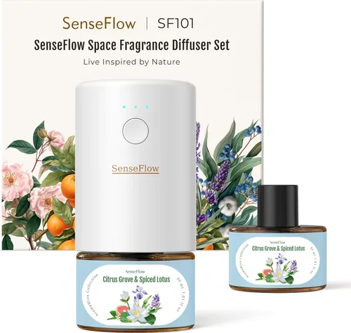 Miniatura 11 de Difusor de aceite esencial para el hogar, difusor inteligente de aromaterapia sin agua SF101S Pro, aroma de habitación enchufable con temporizador