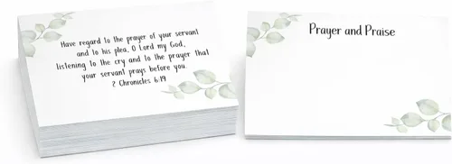 Miniatura 7 de Red Door Inspirations Tarjetas de solicitud de oración y alabanza de 3 x 4 pulgadas, paquete de 50 unidades, fabricadas en los Estados Unidos
