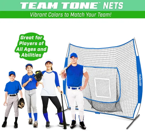 Miniatura 6 de GoSports 7 x 7 ft Baseball & Softball Nets - Available in Team Colors - Batting & Pitching Net with Strike Zone