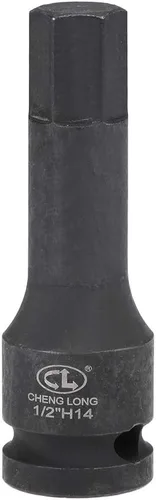 Miniatura 11 de uxcell Broca hexagonal de impacto de 1/2 pulgada x H8 (0.315 in), métrica de 3 pulgadas de longitud, uso de acero CR-MO con destornilladores