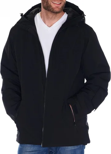 Miniatura 5 de Alpine Swiss Chaqueta de esquí impermeable con capucha para hombre, abrigo de snowboard cálido para invierno