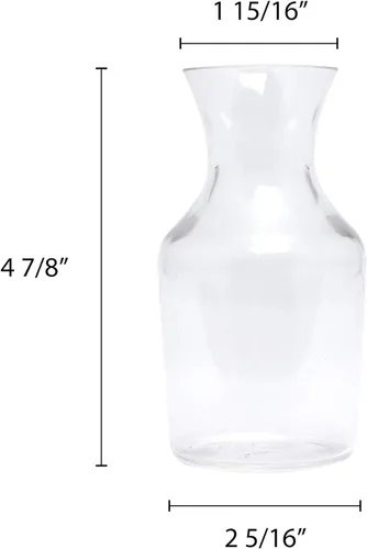 Miniatura 5 de TrueCraftware - Decantador de vino de 9 oz de policarbonato de color transparente Viene en cada uno- Servicio de mesa Jarra de vino Decantador