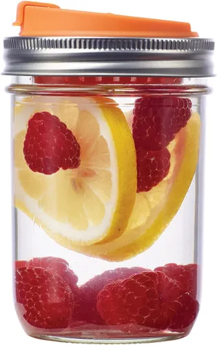 Miniatura 11 de Jarware Tapa de infusión de frutas para frascos Mason de boca regular, color verde (paquete de 2)