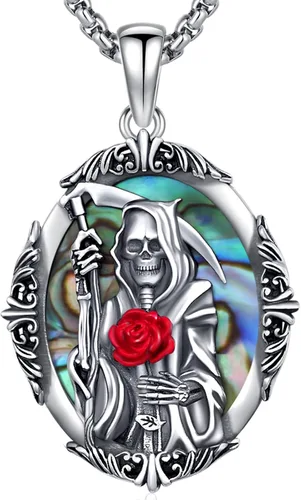 Miniatura 663 de Collar con colgante de plata de ley 925 con medalla de San Patrón, joyería religiosa para hombres y mujeres, con cadena de acero inoxidable 316L
