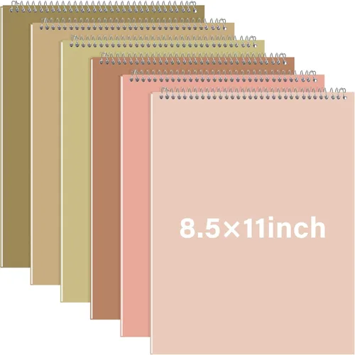 Miniatura 9 de Maitys 6 blocs de notas legales Steno en espiral de 8.5 x 11 pulgadas, bloc de notas encuadernadas en la parte superior, tapa dura, bloc de notas