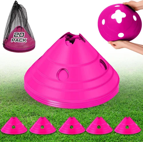 Miniatura 12 de Conos de disco jumbo Conos de fútbol jumbo con bolsa de malla Gran agilidad para entrenamiento de fútbol Deportes para adultos Naranja