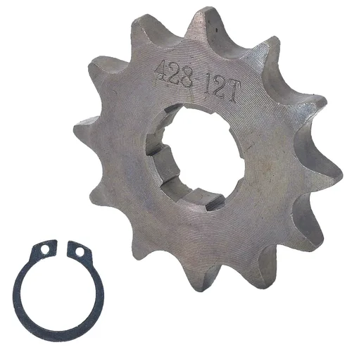 Miniatura 12 de 428-10T-0.669 in - Piñón de motor delantero para motocicleta se adapta a motocicletas de 50 cc, 70 cc, 110 cc, 125 cc, mini bicicleta ATV Quad