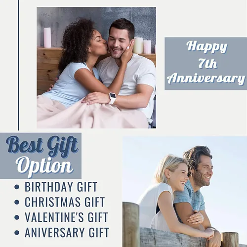 Miniatura 7 de Mosslink Regalos de boda de aniversario de 7 años para él y ella, regalos de cobre para manta de 7º aniversario, 60 x 50 pulgadas, regalos de lana