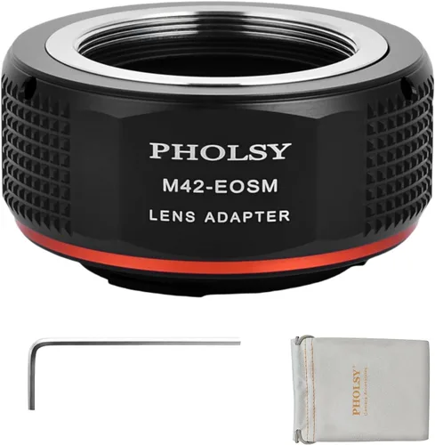 Miniatura 18 de PHOLSY Adaptador de montaje de lente Leica M a EF-M Compatible con Leica M, Zeiss ZM, VM Lens a Canon EF-M (EOS M) Mount Camera Body Leica M a EOS M