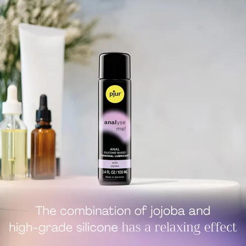 Miniatura 3 de pjur Analyse me! Lubricante personal relajante a base de silicona con jojoba natural, lubricante sexual para hombres, mujeres y parejas - 3.4 fl oz