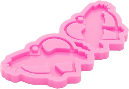 Miniatura 7 de Molde de aretes de resina de corazón para el día de San Valentín, moldes de joyería de silicona para fundición epoxi de bricolaje, aretes, 425.2 in